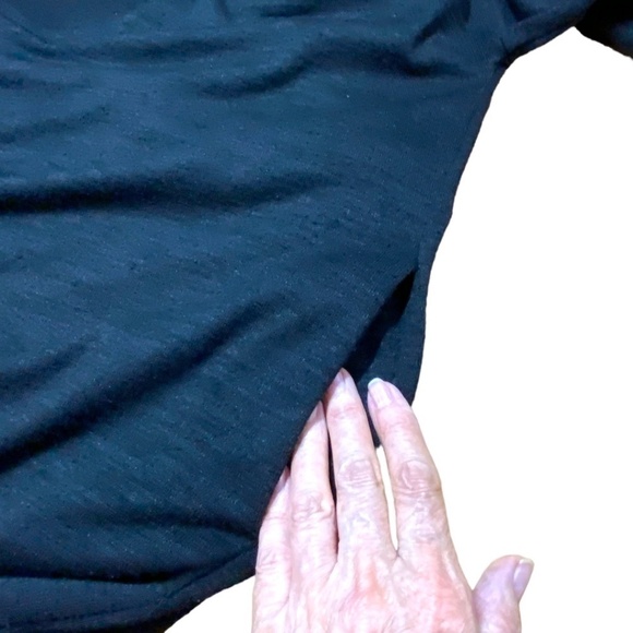 ARITZIA WILFRED FREE Black Mini Swing Dress in Reposa™ Fabric Side Pockets XS - Picture 8 of 10